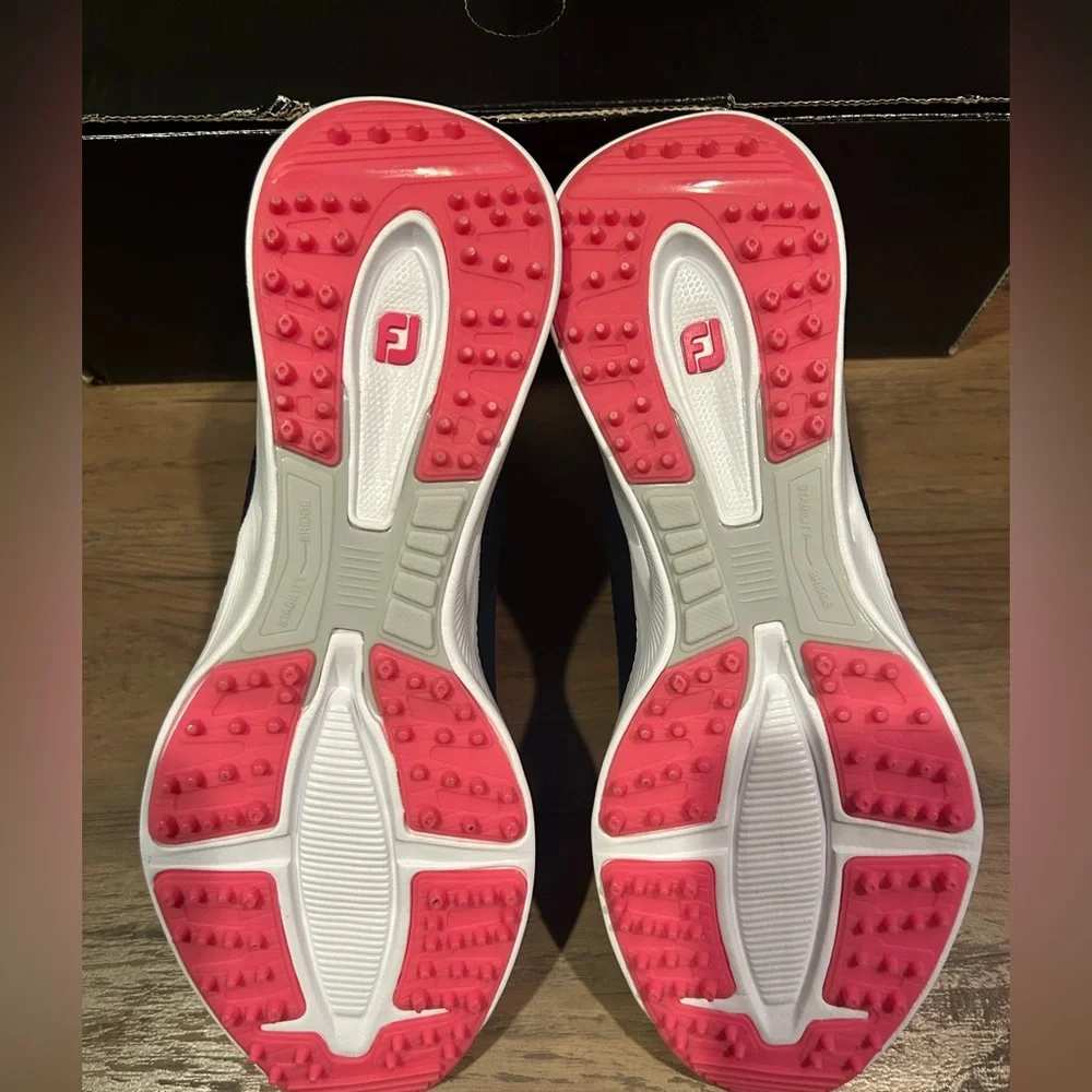 FootJoy Women’s Fuel Golf Shoes-Navy/Hot Pink- Size 7 NIB⛳️ - Picture 4 of 11